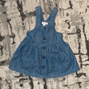 Denim Blue Kids Overall Dress